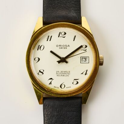 Gold Plated, 34mm Oriosa Swiss Automatic Wristwatch, circa 1960's - 1970's