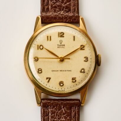 9ct Yellow Gold Cased, 33mm Tudor Royal Hand-Wound Wristwatch, circa 1958