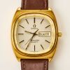 Gold Filled, 35mm OMEGA Seamaster Day/Date Quartz Wristwatch, circa 1976