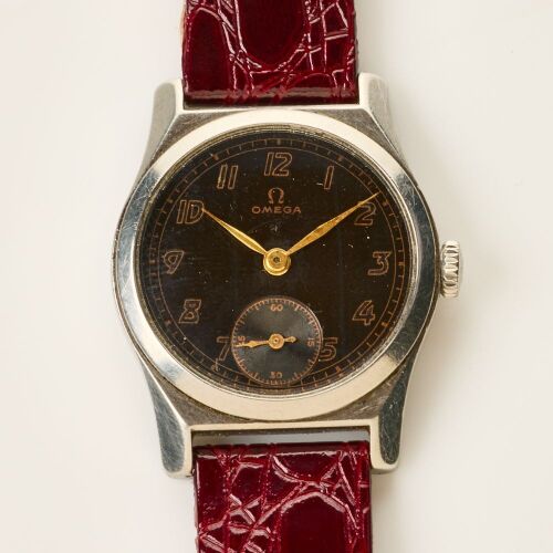Stainless Steel, 30.5mm OMEGA Military Influenced Wristwatch, circa 1939