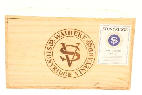 (6) 2013 Stonyridge Vineyard Larose, Waiheke (OWC)