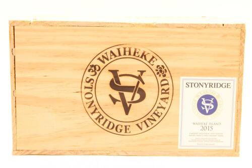 (6) 2015 Stonyridge Vineyard Larose, Waiheke (OWC)