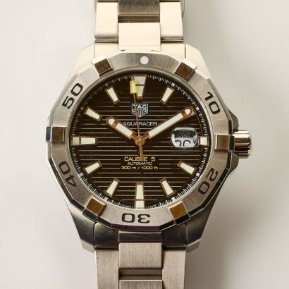 Stainless Steel, 44mm TAG Heuer Aquaracer Automatic Wristwatch, circa 2010's