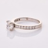 18ct White Gold, Modern, 1.00ct Diamond / .32ct Diamond Ring, IGI certified - 2