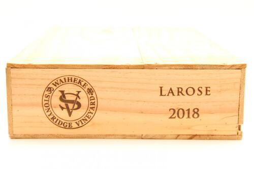 (6) 2018 Stonyridge Vineyard Larose, Waiheke (OWC)