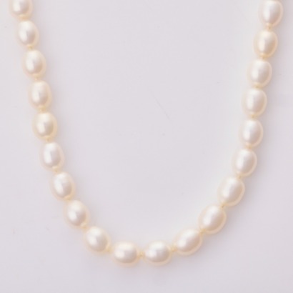 Tiffany & Co., 90cm, Knotted, 8.0mm Fresh Water Cultured Pearl Strand Necklet
