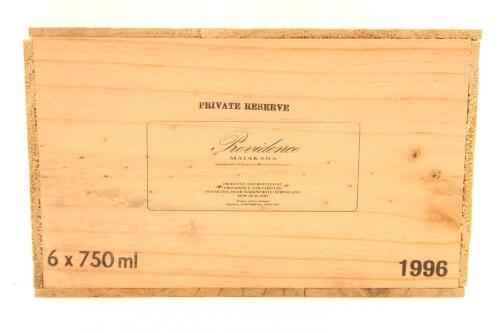 (6) 1996 Providence Private Reserve Cabernet Franc Merlot Malbec, Matakana (OWC)
