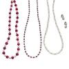 Rose Quartz, Garnet and Pearl Necklaces and Earrings Set