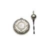 Mexican Silver Perfume Bottle Pendant - 2