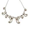 Silver Rhodolite Garnet Puhoro Necklace