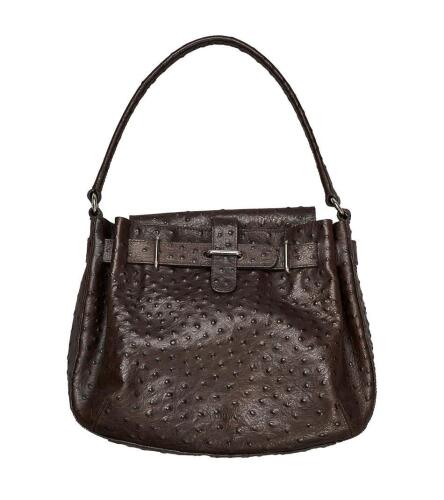 Furla Ostrich Embossed Leather Bag