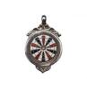 1938 Dart Club Enameled Silver Pendant