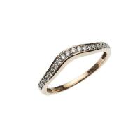 10ct Curved Diamond Band