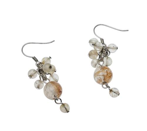 Rutilated Quartz Earrings