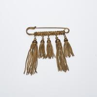 Yves Saint Laurent Tassel Safety Pin Brooch