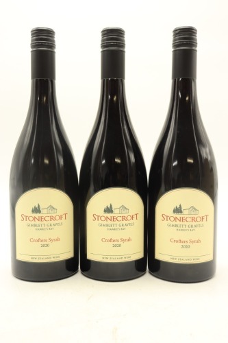 (3) 2020 Stonecroft Crofters Syrah, Gimblett Gravels
