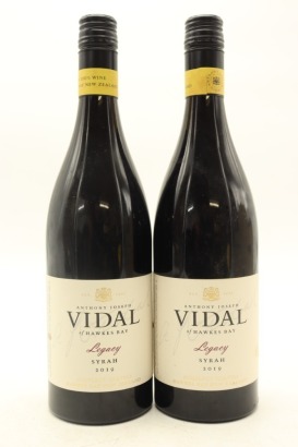 (2) 2019 Vidal Estate Legacy Syrah, Gimblett Gravels