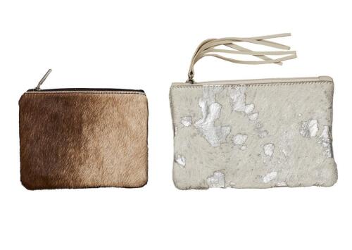 Two Mooi Leather Pouches