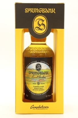(1) Springbank 2018 Local Barley 9 Year Old Single Malt Scotch Whisky, 57.7% ABV (GB)