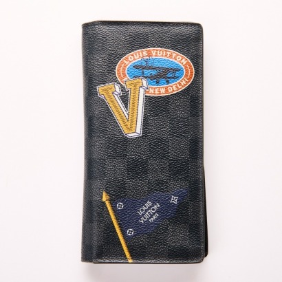 Louis Vuitton, Brazza Damier Graphite Wallet