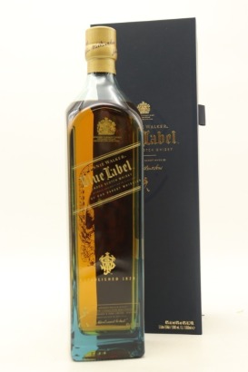 (1) Johnnie Walker Blue Label Zodiac Series - Dog Edition Blended Scotch Whisky, 40% ABV, 1000ml (GB)