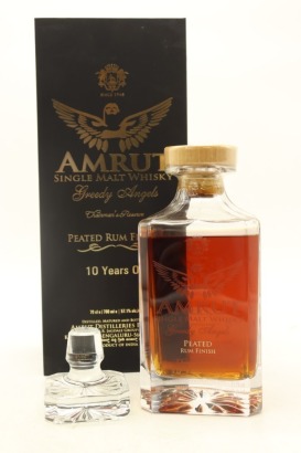 (1) Amrut Greedy Angel Chairmans Reserve Peated Rum Finish 10 Year Old Single Malt Whisky, 57.1% ABV (GB)