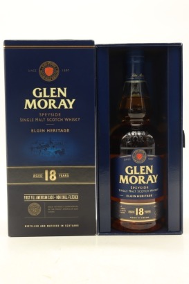 (1) Glen Moray Elgin Heritage 18 Year Old Single Malt Scotch Whisky, 47.2% ABV (GB)