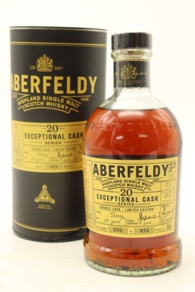 (1) Aberfeldy Exceptional Cask Series 20 Year Old Sherry Finish Cask Strength Single Malt Scotch Whisky, 54.1% ABV (GB)