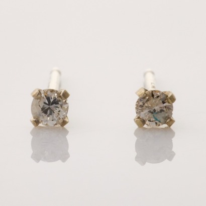 14ct White Gold, .11ct Diamond Stud Earrings