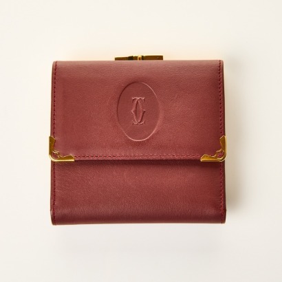 Cartier, Mastline Trifold Bordeaux Wallet