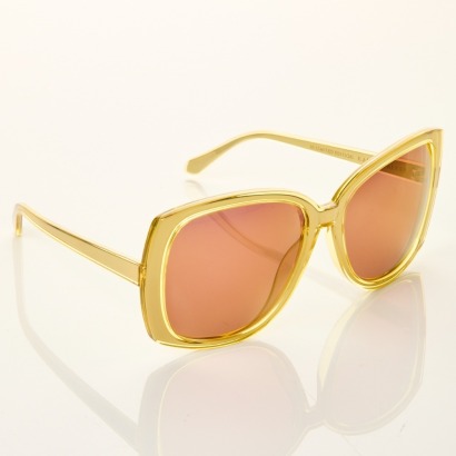Karen Walker, Ten Year Anniversary Gold Sunglasses with Box
