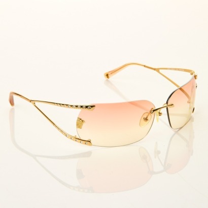 Versace, Rimless Shield Sunglasses