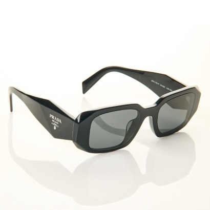 Prada, PR 17WF Symbole Black Sunglasses with Case