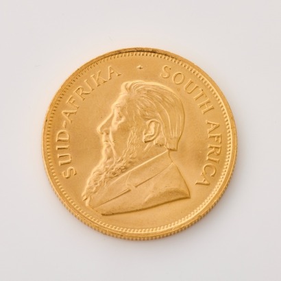 A full, 1982 Krugerrand, of 38mm in Diameter