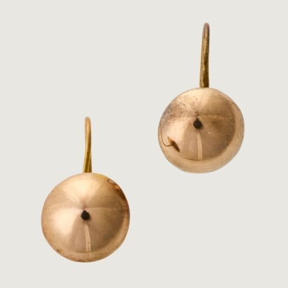 9ct Yellow Gold, Small, 9mm Hollow Drop Earrings