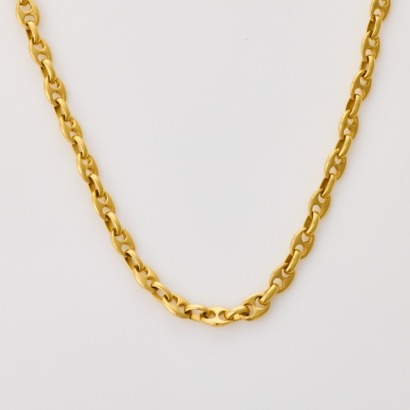 18ct Yellow Gold, 50cm Anchor Link Chain