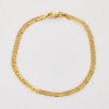 9ct Yellow Gold, 18cm Flat Bevelled Anchor Link Bracelet