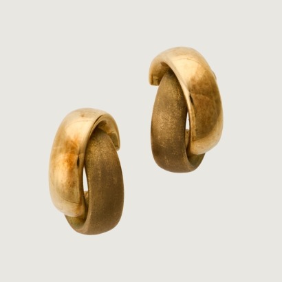 9ct Yellow Gold, Hollow Hoop-Style Earrings