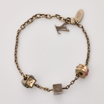 Louis Vuitton, Crystal Gamble Bracelet with Box