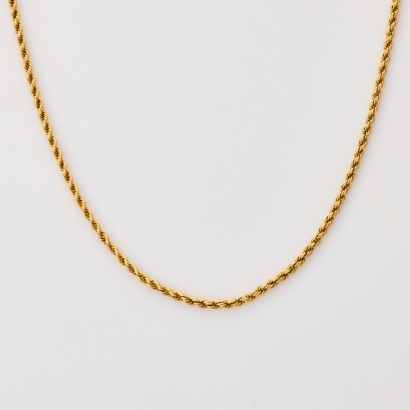 18ct Yellow Gold, 70.5cm Rope Chain