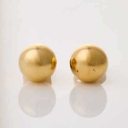 9ct Yellow Gold, 7.80mm Ball Stud Earrings