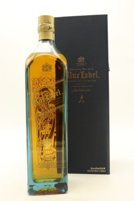 (1) Johnnie Walker Blue Label 3 Gods Collection Fu Lu Shou - Longevity Edition Blended Scotch Whisky, 40% ABV, 1000ml (GB)