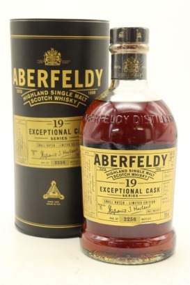 (1) Aberfeldy Exceptional Cask Series 19 Year Old Small Batch Single Malt Scotch Whisky, 43% ABV, 700ml (GB)