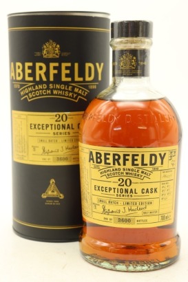 (1) Aberfeldy Exceptional Cask Series 20 Year Old Small Batch Single Malt Scotch Whisky, 43% ABV, 700ml (GB)