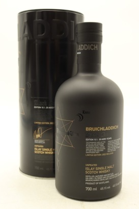 (1) Bruichladdich Black Art 10.1 Edition 29 Year Old Unpeated Single Malt Scotch Whisky, 45.1% ABV (GB)