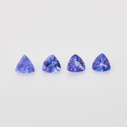 Parcel of Loose, 1.12ct Trilliant Cut Tanzanites