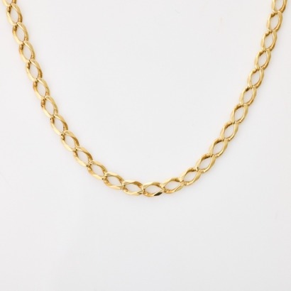 9ct Yellow Gold, 60cm Curb Link Necklace