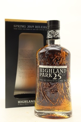 (1) Highland Park 25 Year Old Spring 2019 Release Single Malt Scotch Whisky, 46% ABV (GB)