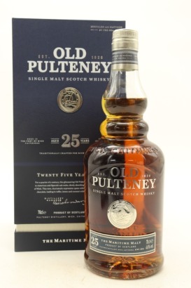 (1) Old Pulteney 25 Year Old Single Malt Scotch Whisky, 46% ABV (GB)