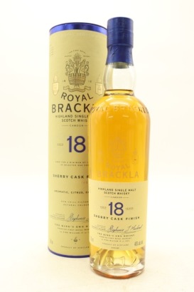 (1) Royal Brackla Palo Cortado Sherry Cask Finish 18 Year Old Single Malt Scotch Whisky, 46% ABV (GB)